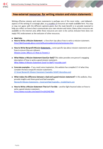 C1_T12_Few external resources for writing mission and vision statements