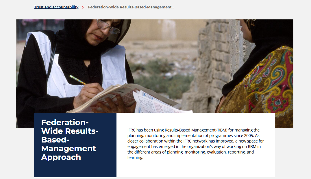 Federation-Wide Results-Based-Management Approach