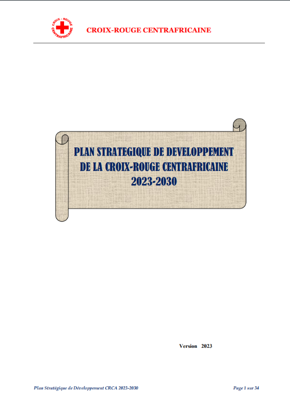 Central African Red Cross Society Strategic Plan 2023-2030
