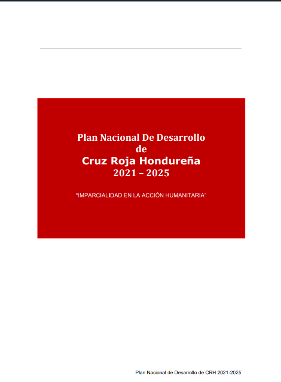 Honduran Red Cross Strategic Plan 2021-2025